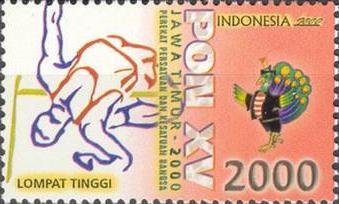 Stamp, National Sports Week, Indonesia,  , Sport