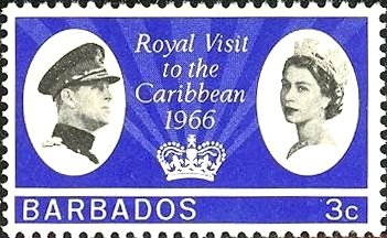 Stamp, Royal Couple, Barbados,  