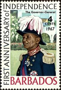 Stamp, Sir Winston Scott, Barbados,  