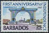 Stamp, Independence, Barbados,  