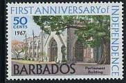 Stamp, Independence, Barbados,  , Parliaments