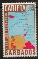 Map of Caribbean
