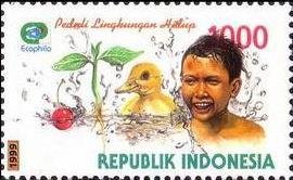 Stamp, Ecophila Environmental Care, Indonesia,  