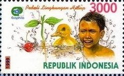 Stamp, Ecophila Environmental Care, Indonesia,  