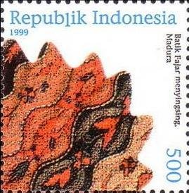 Stamp, Indonesian Batik Designs- Madura, Indonesia,  