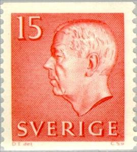Stamp, King Gustaf VI Adolf, Sweden,  , Heads of State, Kings