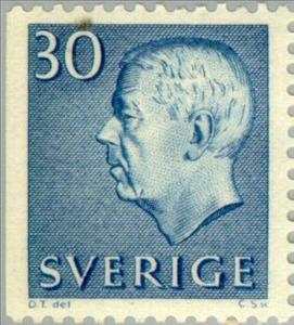 Stamp, King Gustaf VI Adolf, Sweden,  , Heads of State, Kings