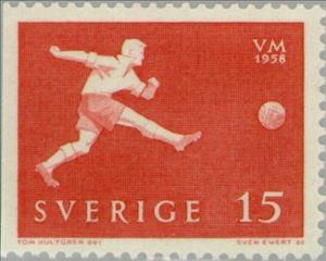 Stamp, WC Football, Sweden,  , Special Occasions, Sport, Football (Soccer)