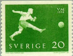 Stamp, WC Football, Sweden,  , Special Occasions, Sport, Football (Soccer)