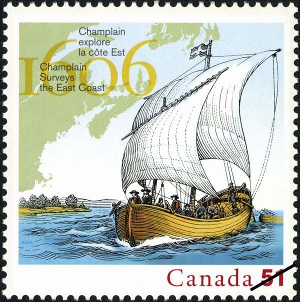 Champlain surveys the East Coast, 1606