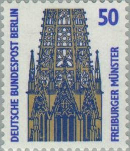 Stamp, Tower of the Freiburg cathedral, Berlin,  