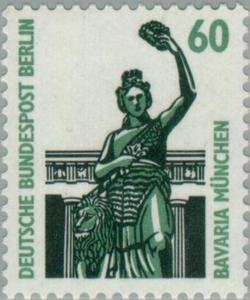 Stamp, Bavaria, Munich, Berlin,  