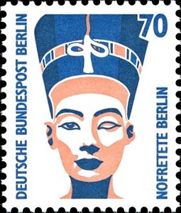 Stamp, Nefertiti bust, Berlin, Berlin,  