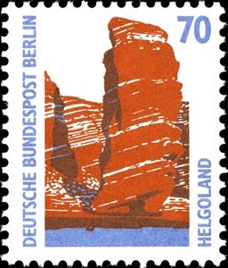 Stamp, Heligoland, Berlin,  , Landscapes