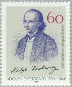 Stamp, Adolph Diesterweg (1790-1866), Berlin,  , Famous People, Commemoration, Education, Educationalists