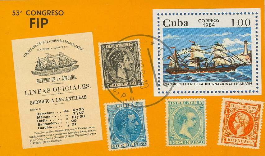 ESPAÑA'84. Mail steamer "Buenos Aires"