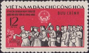 Stamp, Casting votes, Vietnam,  