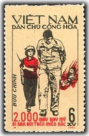 Stamp, 2000th Airplane Attack, Vietnam,  