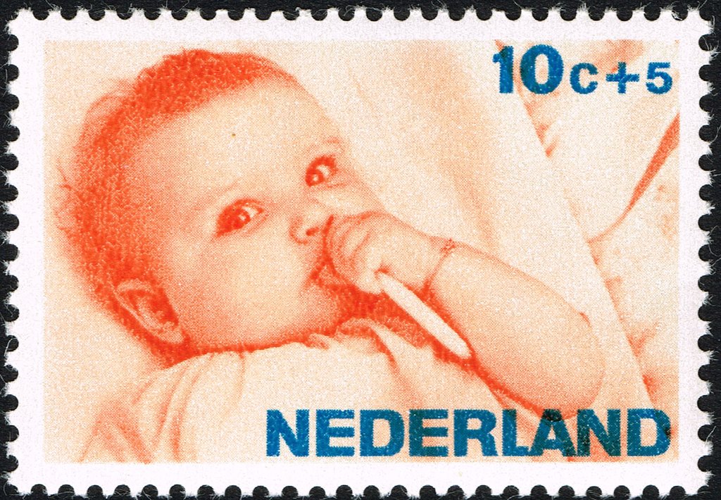Infant in bed