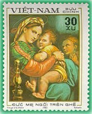 Virgin Mother seated on chair