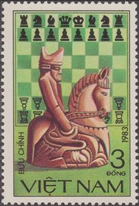 Stamp, Knight, Vietnam,  , Chess
