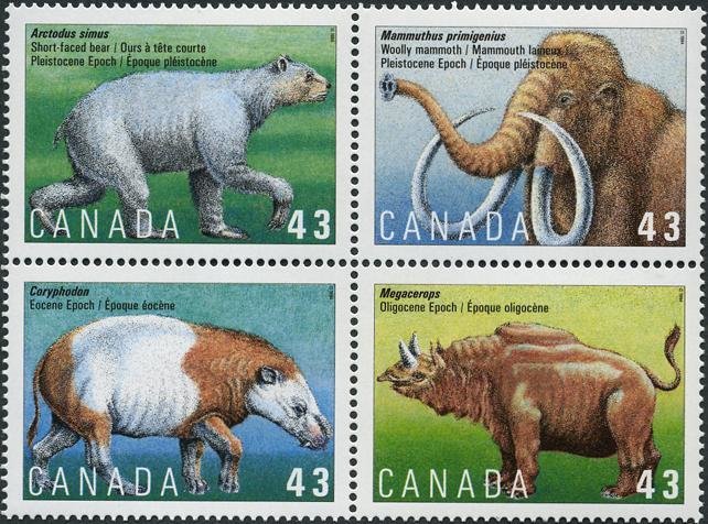 Prehistoric Life in Canada - MiNo. 1448-51