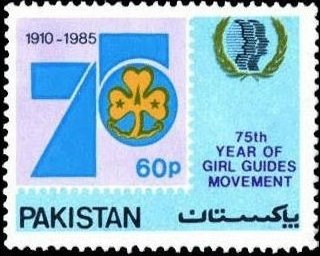 Emblem of Girl Guide  & 75