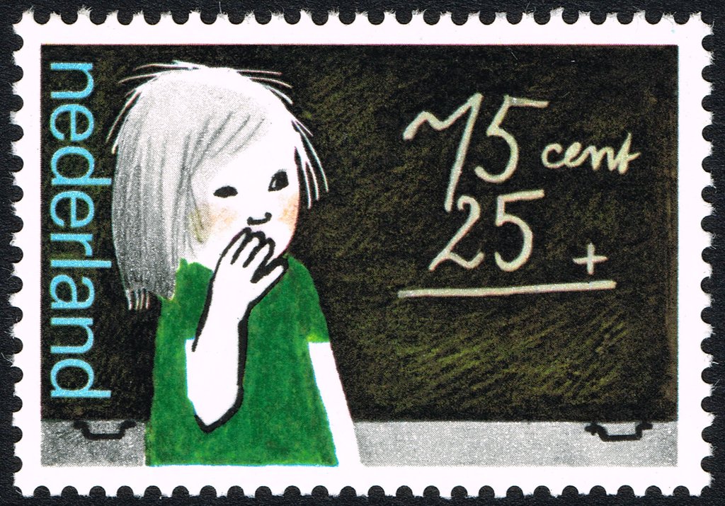 Girl calculating