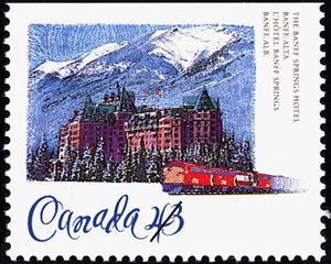 Stamp, The Banff Springs Hotel, Banff, Alberta, Canada,  , Hotels