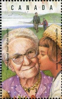 Child with elderly woman