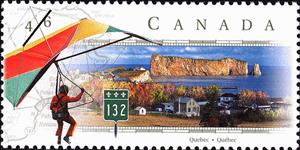 Stamp, Route 132, Quebec, Canada,  , Aviation, Gliding