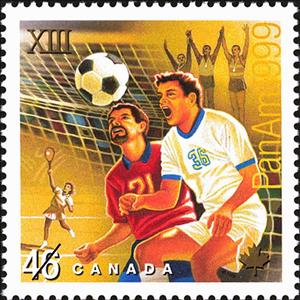 Stamp, Soccer, Tennis, Canada,  , Football (Soccer)