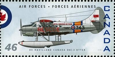 Stamp, de Havilland Canada DHC-3 Otter, Canada,  , Aviation, Air Forces, Aircrafts