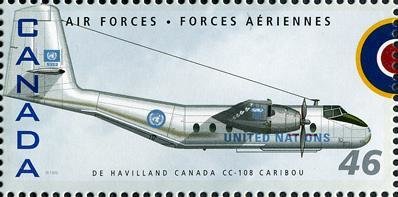 Stamp, de Havilland Canada CC-108 Caribou, Canada,  , Aviation, Air Forces, Aircrafts