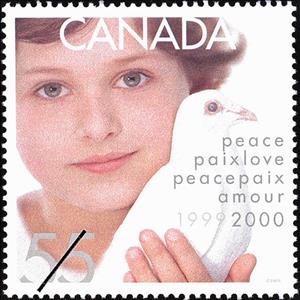 Stamp, Peace, Love, 1999-2000, Canada,  , Peace Doves