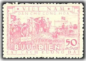 Stamp, Land reform, Vietnam,  