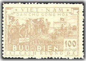 Stamp, Land reform, Vietnam,  