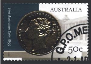 Stamp, Front of Coin, from m/s, Australia,  , Coins