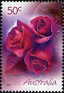 Stamp, Roses, Australia,  , Roses