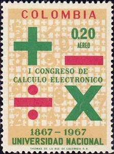 Stamp, Computer Symbols, Colombia,  