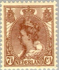 Stamp, Queen Wilhelmina (1880-1962), Netherlands,  , Heads of State, Queens