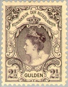 Stamp, Queen Wilhelmina (1880-1962), Netherlands,  , Heads of State, Queens
