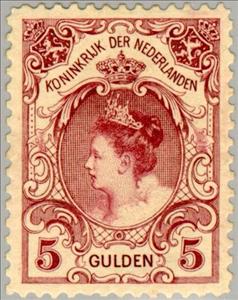 Stamp, Queen Wilhelmina (1880-1962), Netherlands,  , Heads of State, Queens