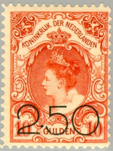 Queen Wilhelmina- overprint