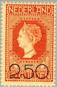 Stamp, Queen Wilhelmina- overprint, Netherlands,  , Heads of State, Queens