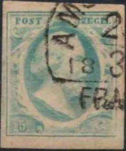 Stamp, King William III, Netherlands,  , Heads of State, Kings