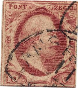 Stamp, King William III, Netherlands,  , Heads of State, Kings