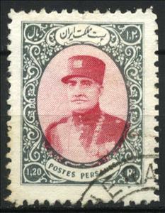 Stamp, Rezā Shāh Pahlavi (1878-1944), Iran,  