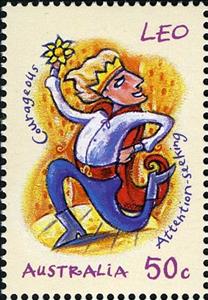 Stamp, Leo, Australia,  , Zodiac