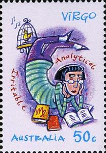 Stamp, Virgo, Australia,  , Zodiac